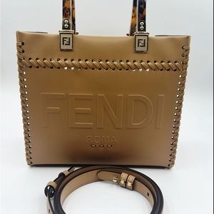 Sold ! Fendi sunshine size small tote, never used
